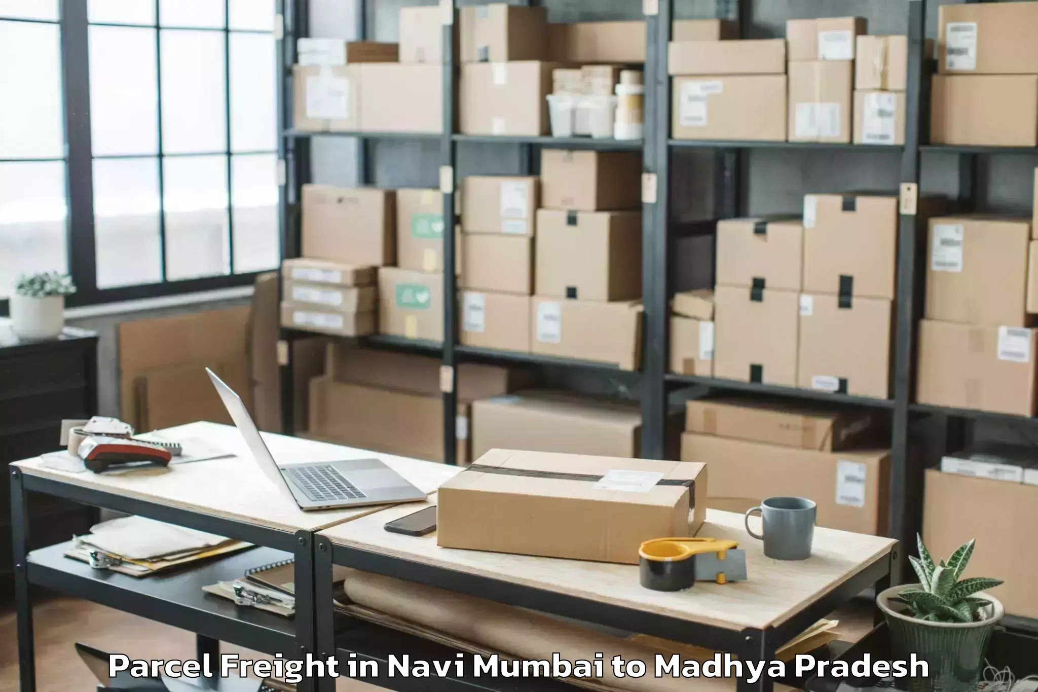 Quality Navi Mumbai to Mahidpur Parcel Freight